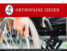 Tablet Screenshot of orthopaedie-zieser.at